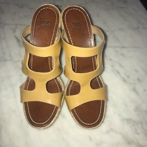 Christian Louboutin Nude Wedges